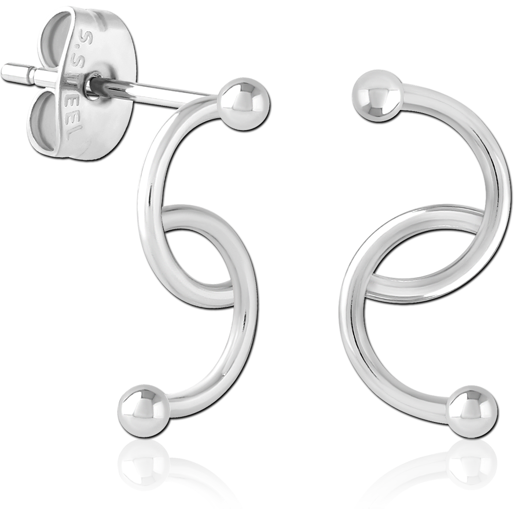 SURGICAL STEEL EAR STUDS PAIR SES16