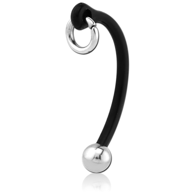 BIOFLEX SLAVE RING CURVED BARBELL WITH STEEL BALLS